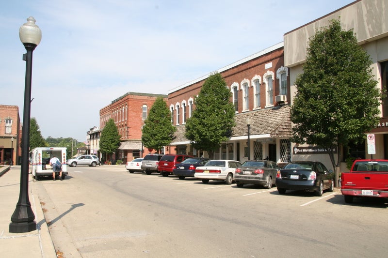 Historic buildings in Monticello, IL town center